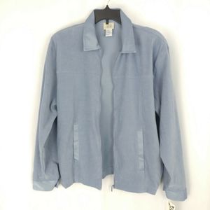 Vintage Teddi Sky Blue Bomber Style Jacket